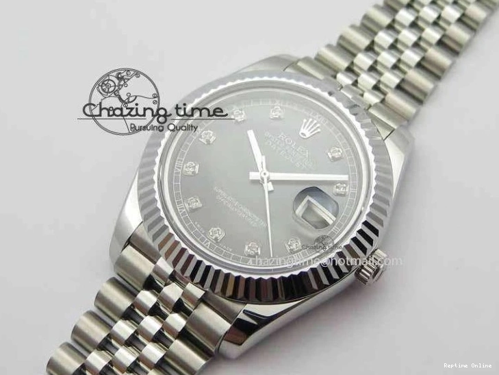 0129 Trendy DateJust II 41mm BP Maker Best Edition Black MOP Diamonds Dial On New Version Jubilee Bracelet A 3622